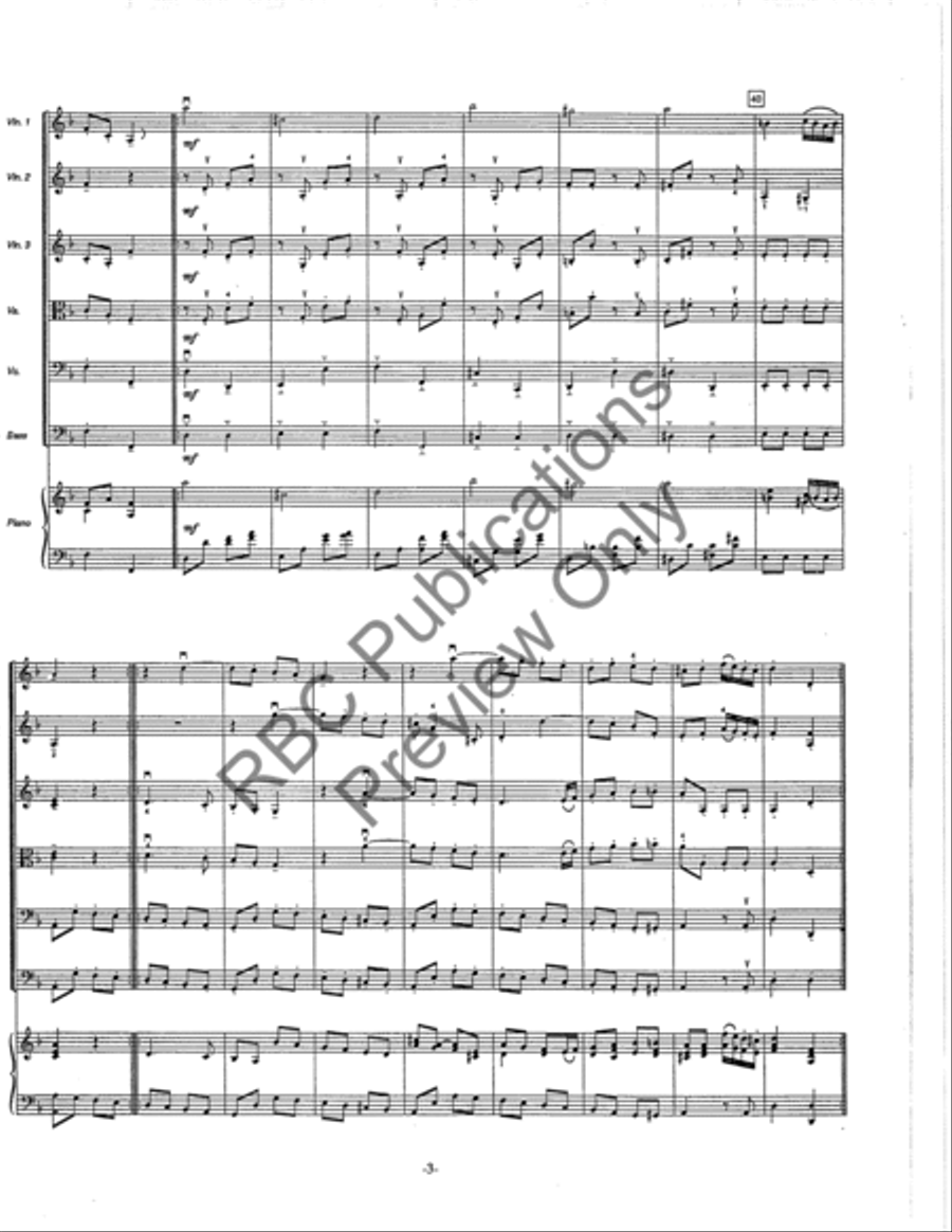 Rondo Divertimento Rondo Divertimento String Orchestra scores gallery preview page 4