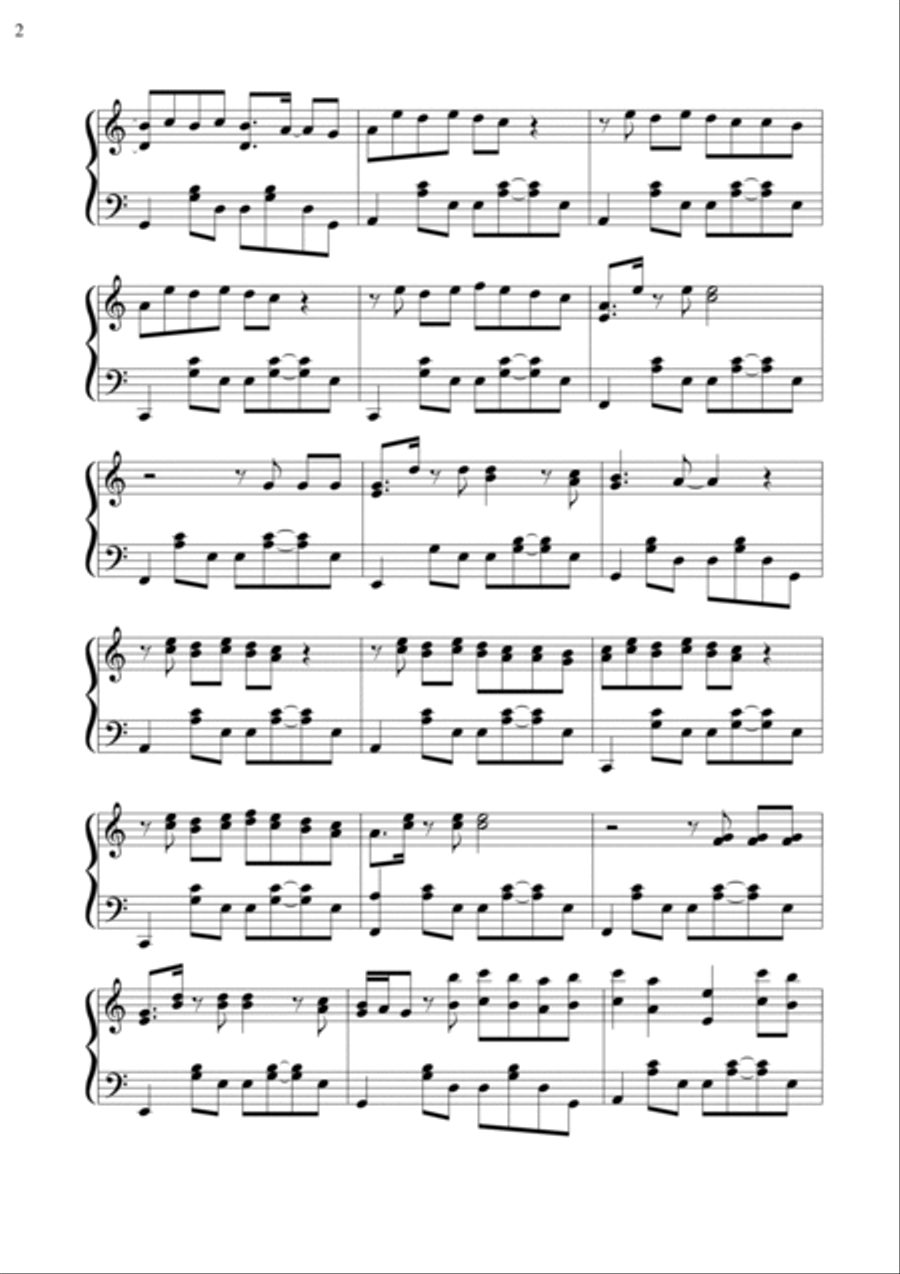 Señorita Señorita Piano Solo scores gallery preview page 2