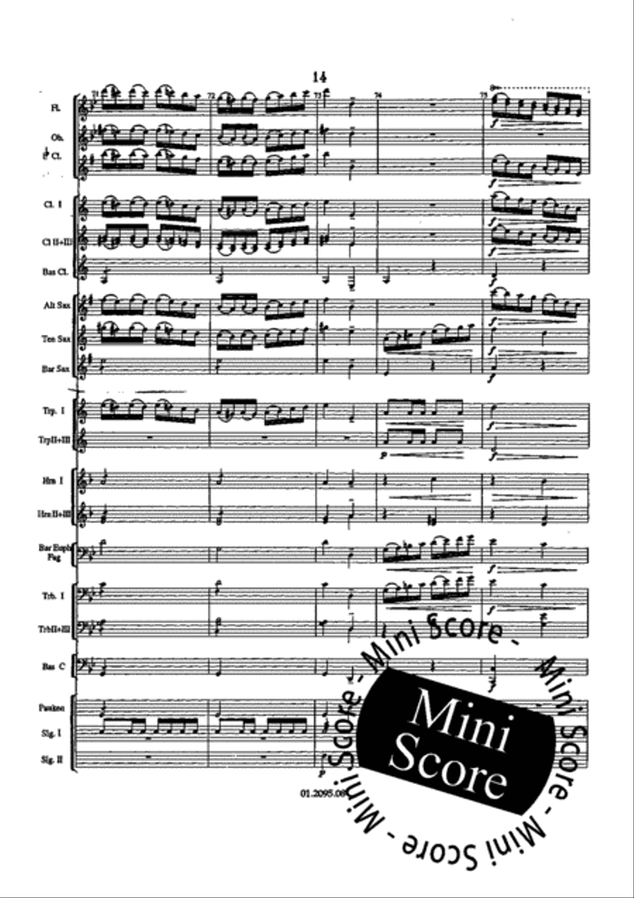 Paganini Variations Paganini Variations Fanfare Band scores gallery preview page 20