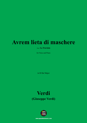 Verdi-Avrem lieta di maschere(Finale II),Act 2 No.11,in B flat Major
