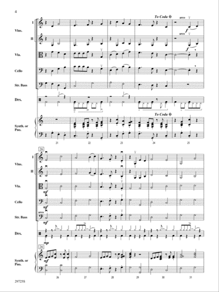 A Breeze in the Keys: Score String Orchestra scores gallery preview page 4