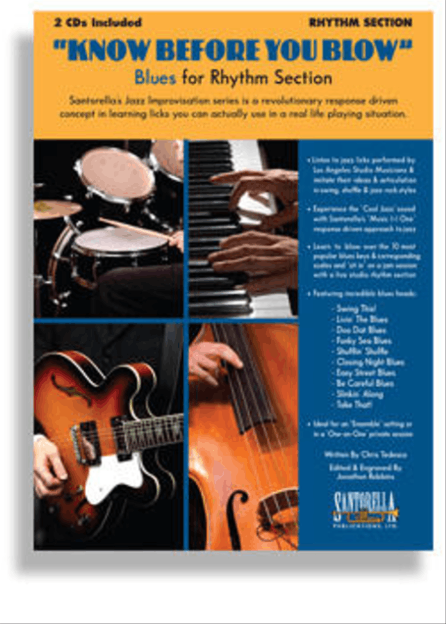 Know Before You Blow - Blues for the Rhythm Section with 2 CDs Rhythm Section scores gallery preview page 1