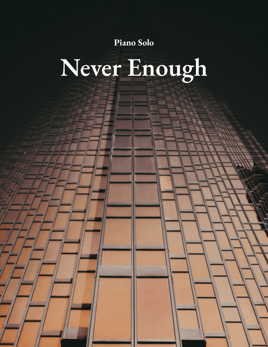 Never Enough Piano Solo scores gallery preview page 1
