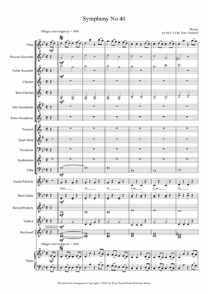 Symphony No 40 (Mixed Ensemble)