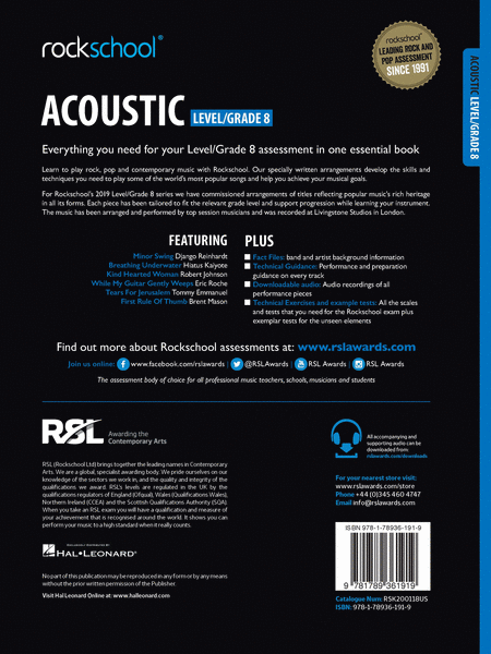 Rockschool Acoustic Guitar Level 8