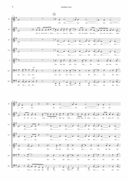 Another Love-Tom Odell Stave Preview -EOP Online Music Stand