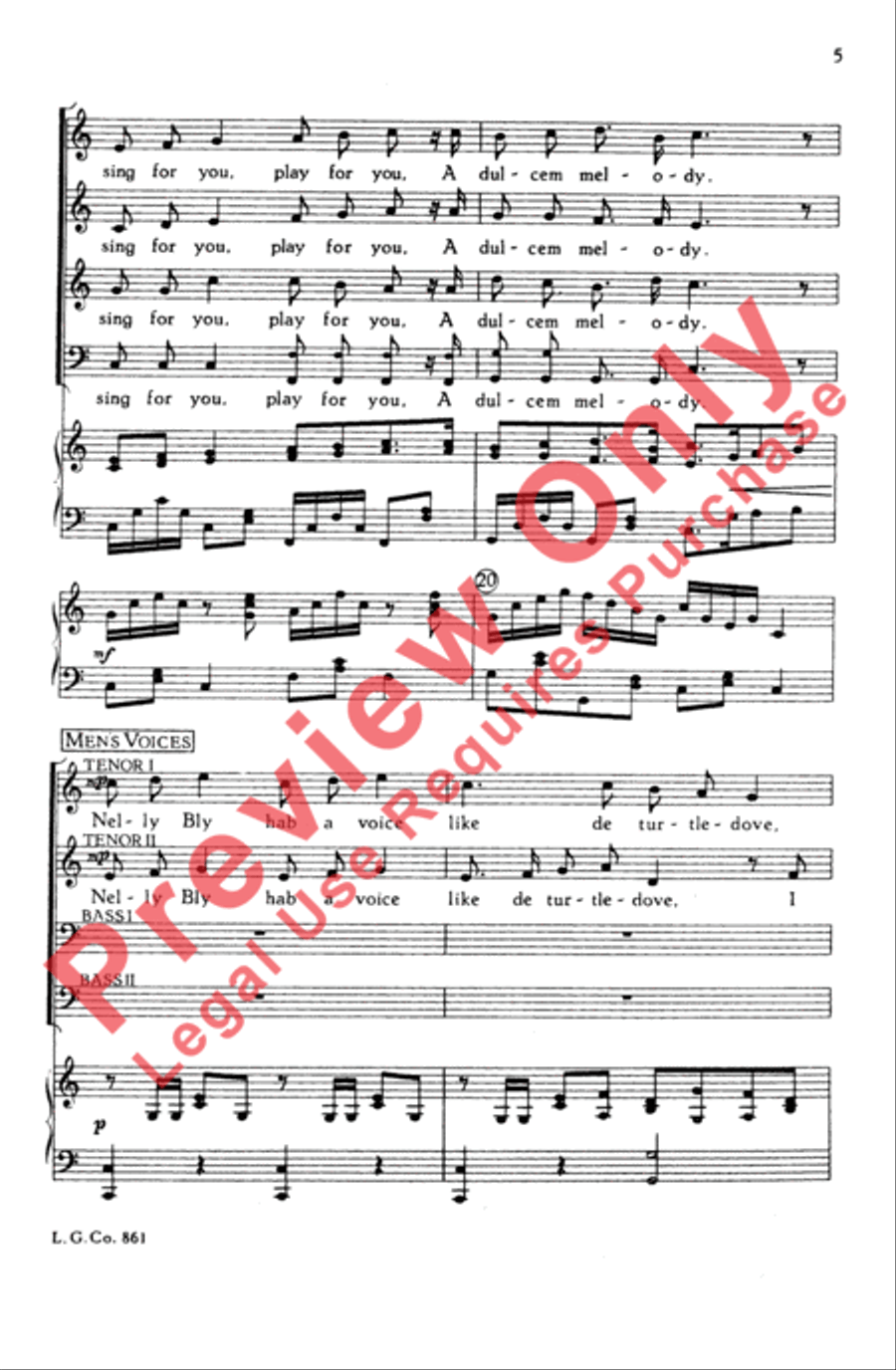 Nelly Bly Nelly Bly 4-Part scores gallery preview page 5