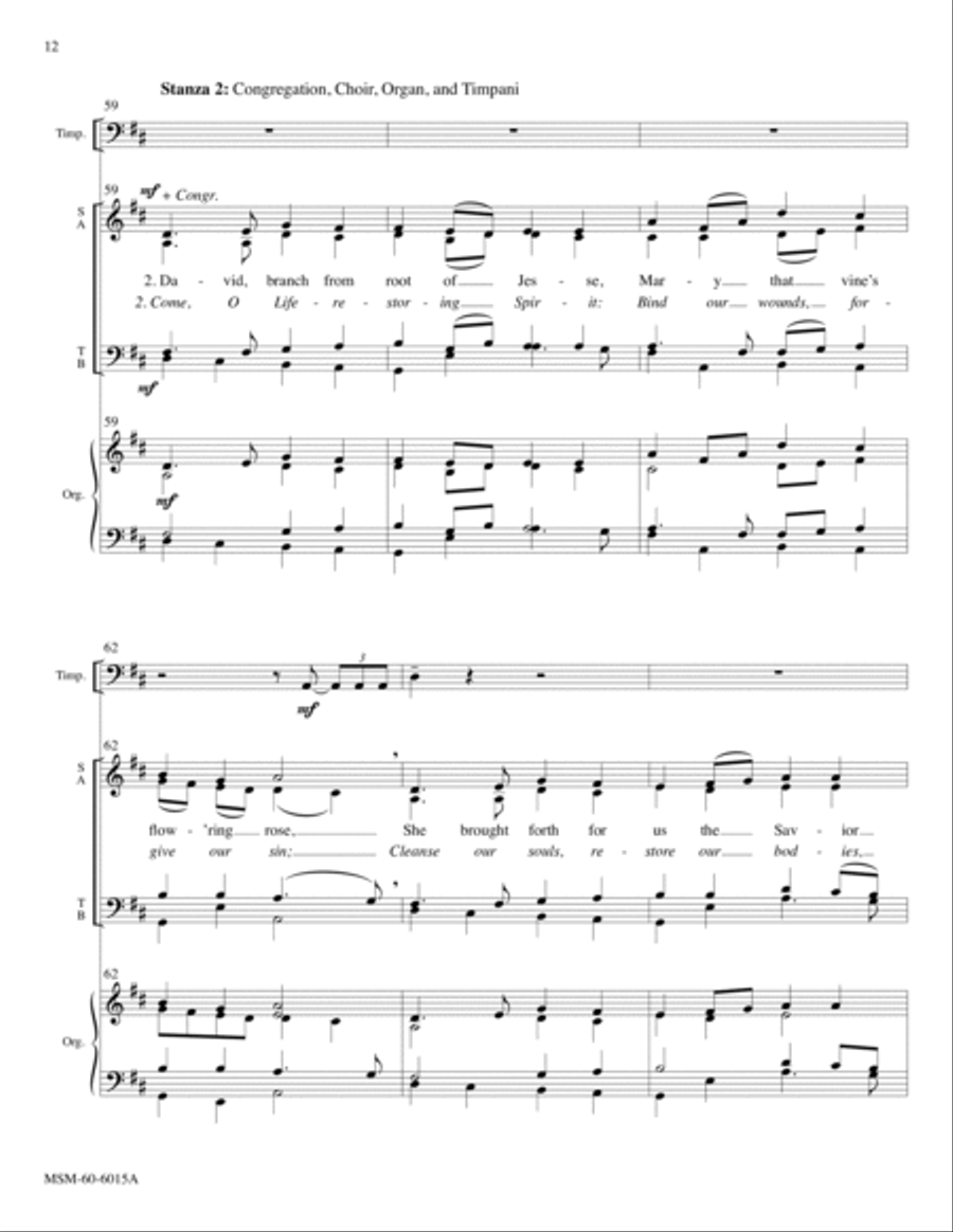 Sound the Bell of Holy Freedom Come to Us, O Holy Spirit (Full Score) Choir scores gallery preview page 23