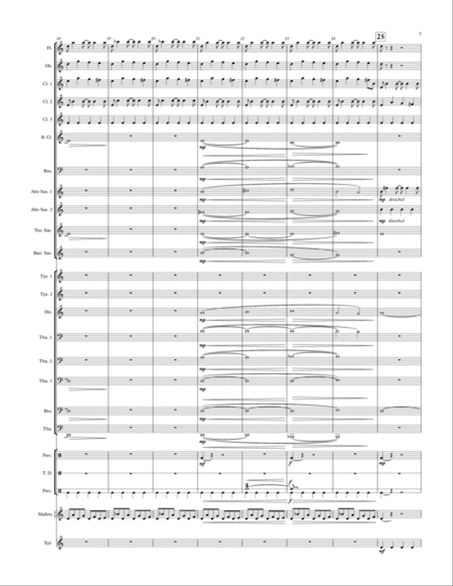 From Wintry Darkness-Light! Concert Band scores gallery preview page 3