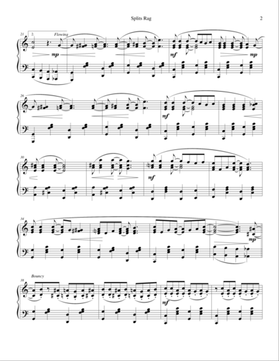Splits Rag Splits Rag Piano Solo scores gallery preview page 3