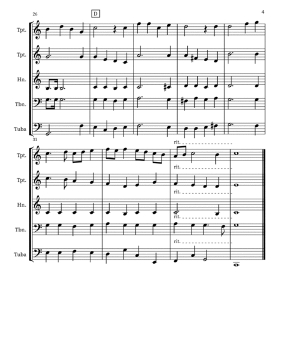 Crown Him with Many Crowns Small Ensemble scores gallery preview page 4