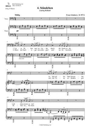 Standchen, D. 957 No. 4 (F-sharp minor)