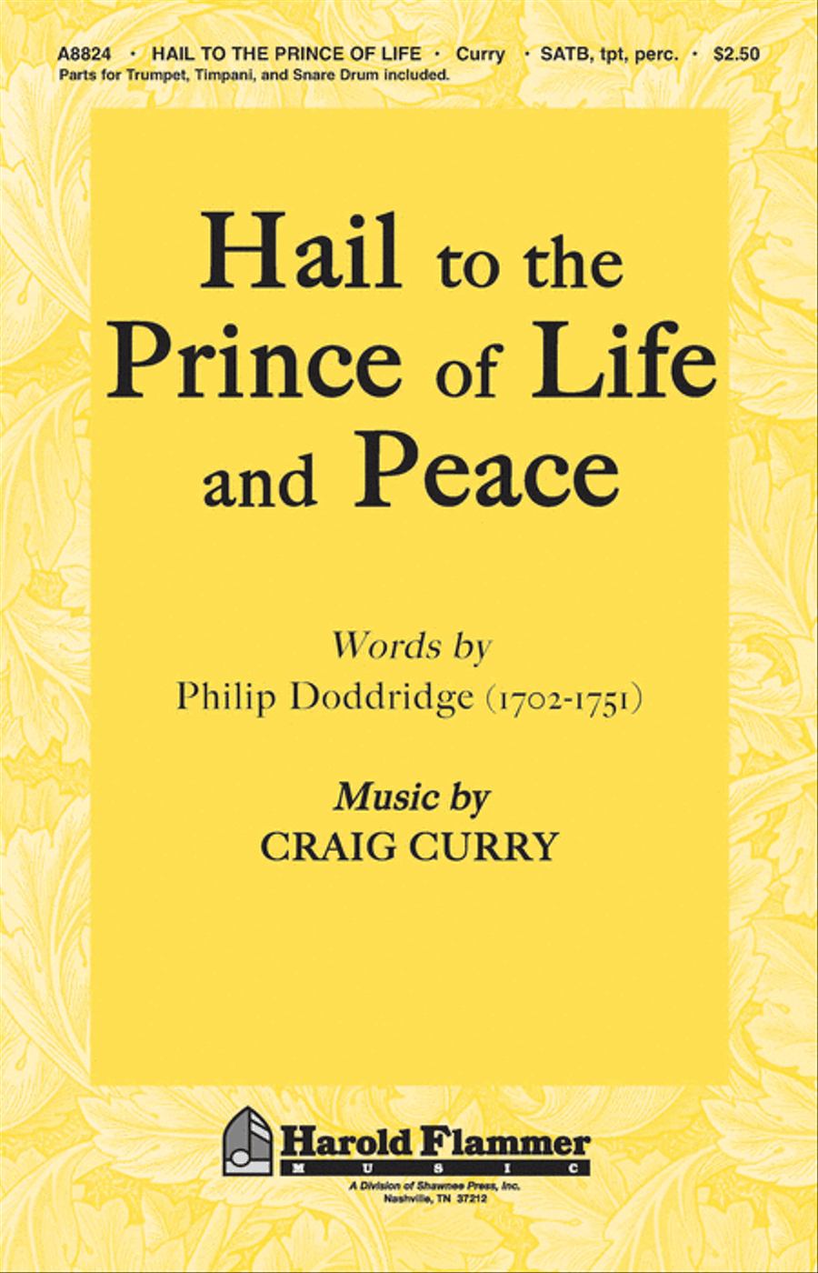 Hail to the Prince of Life and Peace 4-Part scores gallery preview page 1