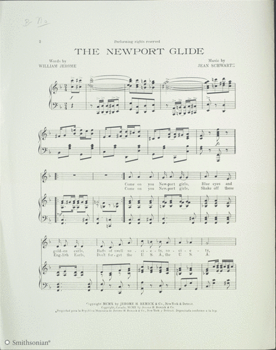 The Newport Glide Piano, Vocal scores gallery preview page 2
