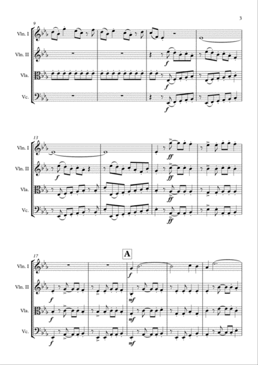 The Magnificent Seven String Quartet scores gallery preview page 4