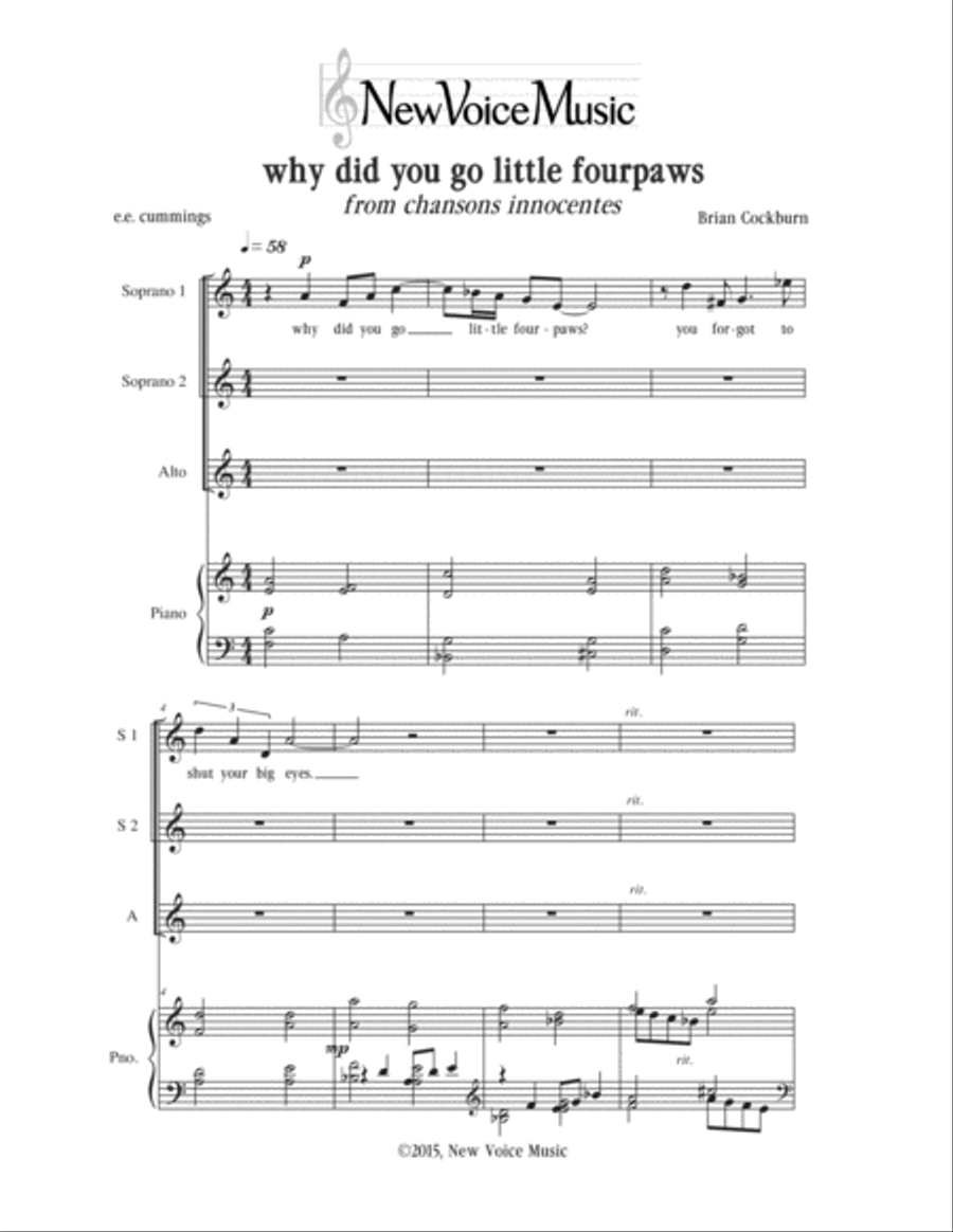 why did you go from chansons innocentes SSA scores gallery preview page 1