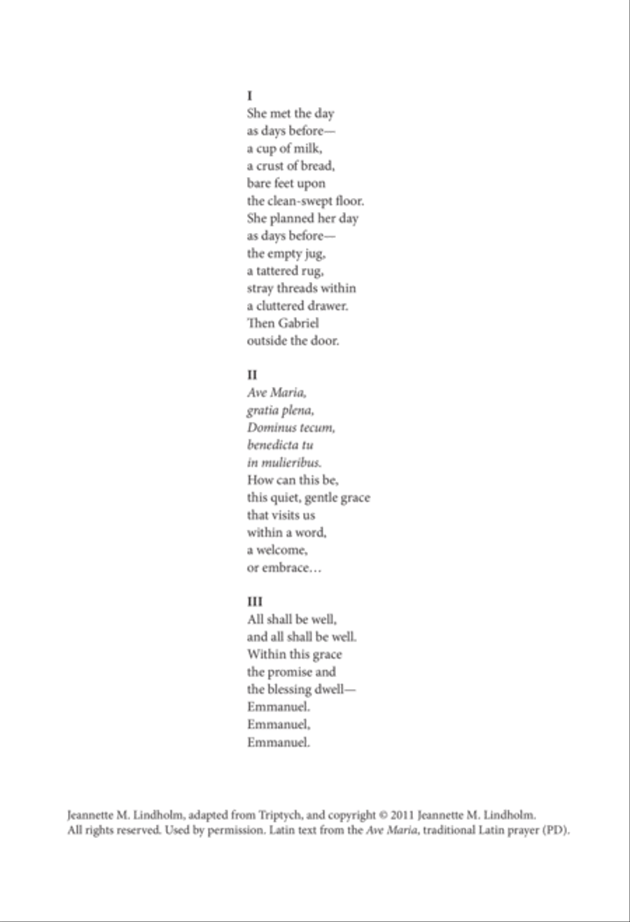 Annunciation Annunciation Divisi scores gallery preview page 2