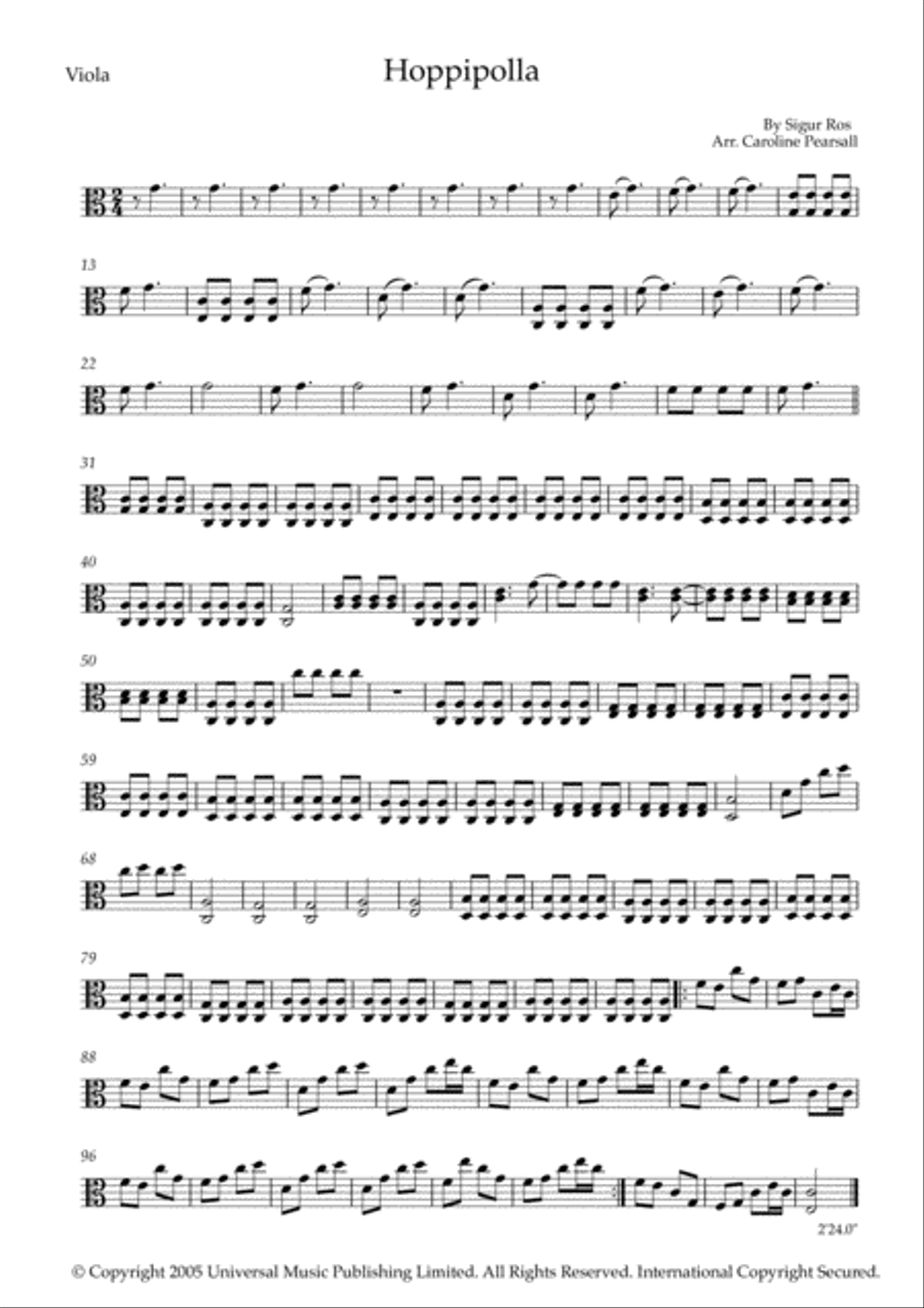 Hoppipolla Hoppipolla String Quartet scores gallery preview page 5
