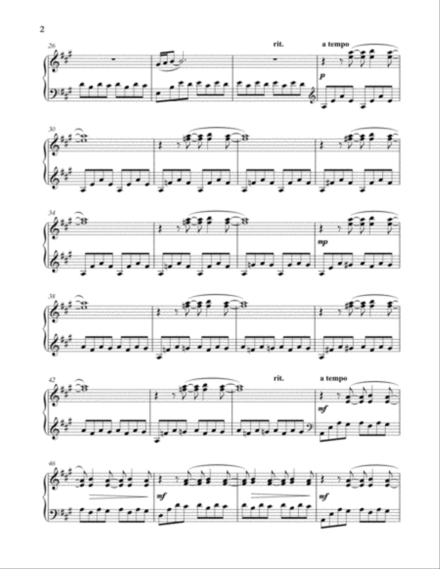 The Wedding Piano Solo scores gallery preview page 2
