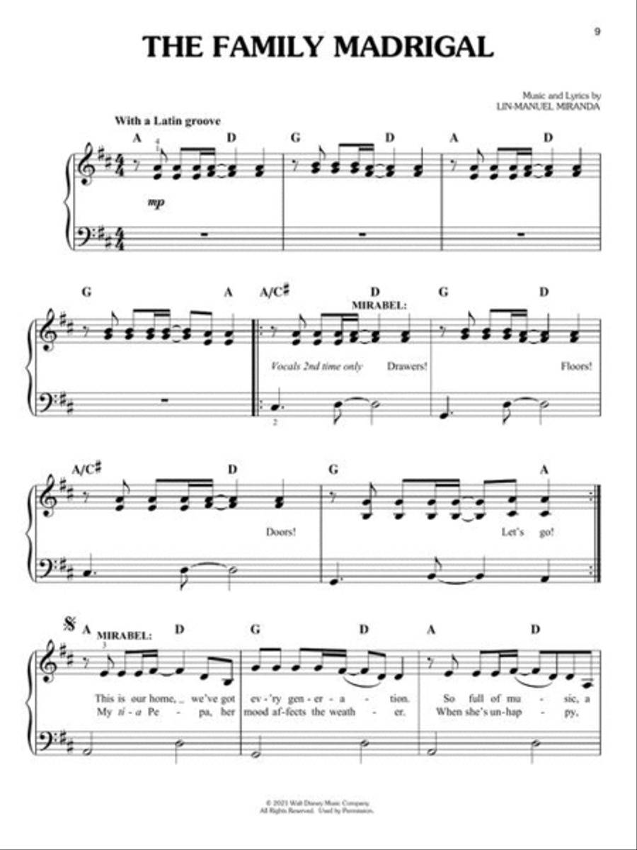 Encanto Encanto Easy Piano scores gallery preview page 5