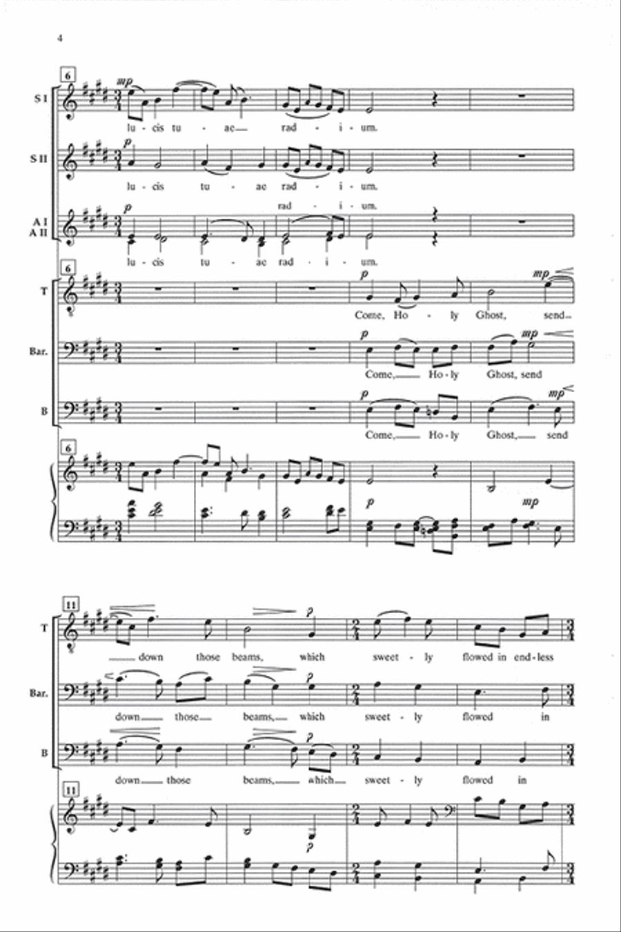 Veni, Sancte Spiritus Choir scores gallery preview page 3