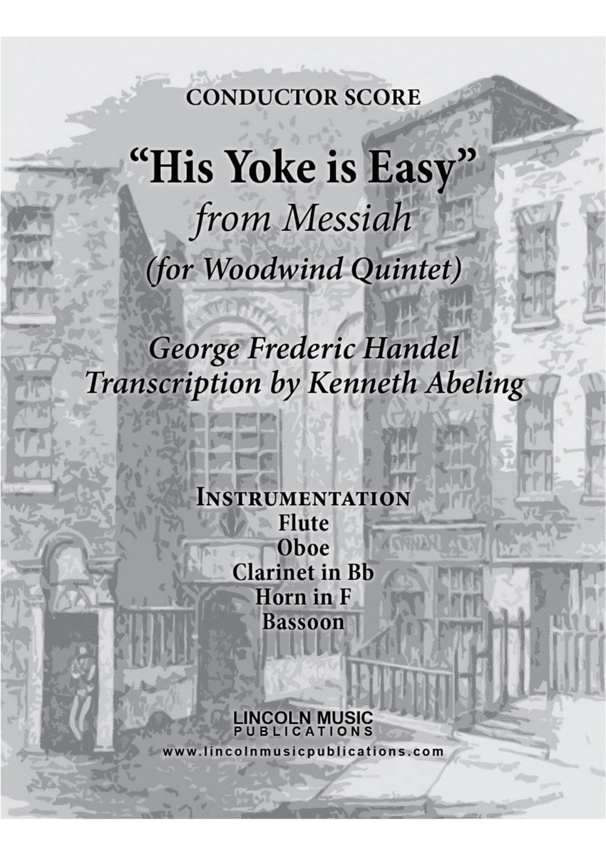 Handel – His Yoke is Easy from Messiah (for Woodwind Quintet) image number null