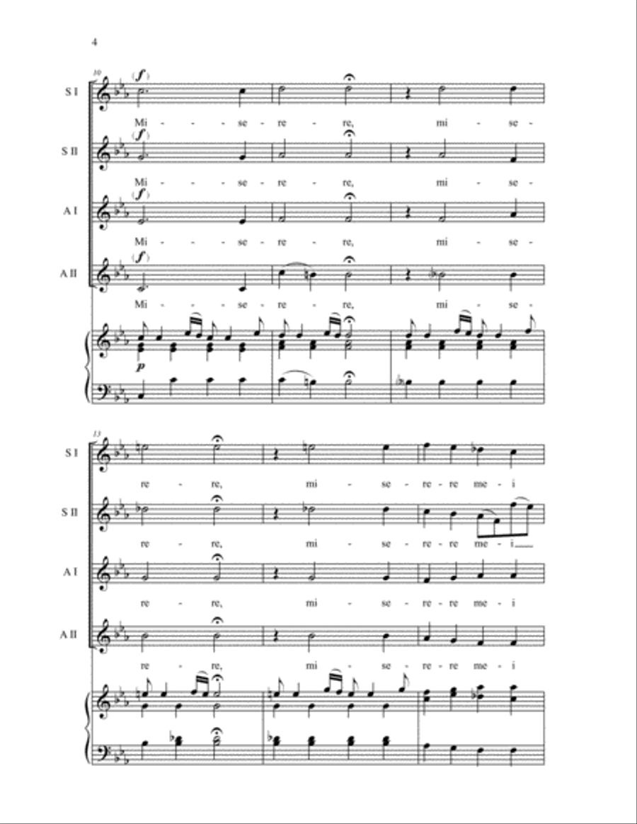 Miserere Mei Deus Miserere Mei Deus SSAA scores gallery preview page 4