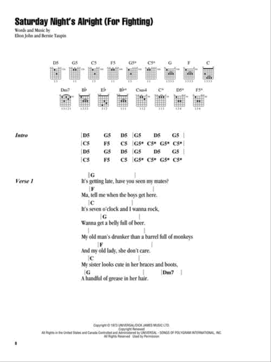 Rocketman - Strum & Sing Series for Guitar Electric Guitar scores gallery preview page 6