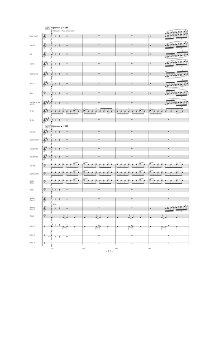 In Pursuit of Troy Concert Band scores gallery preview page 29