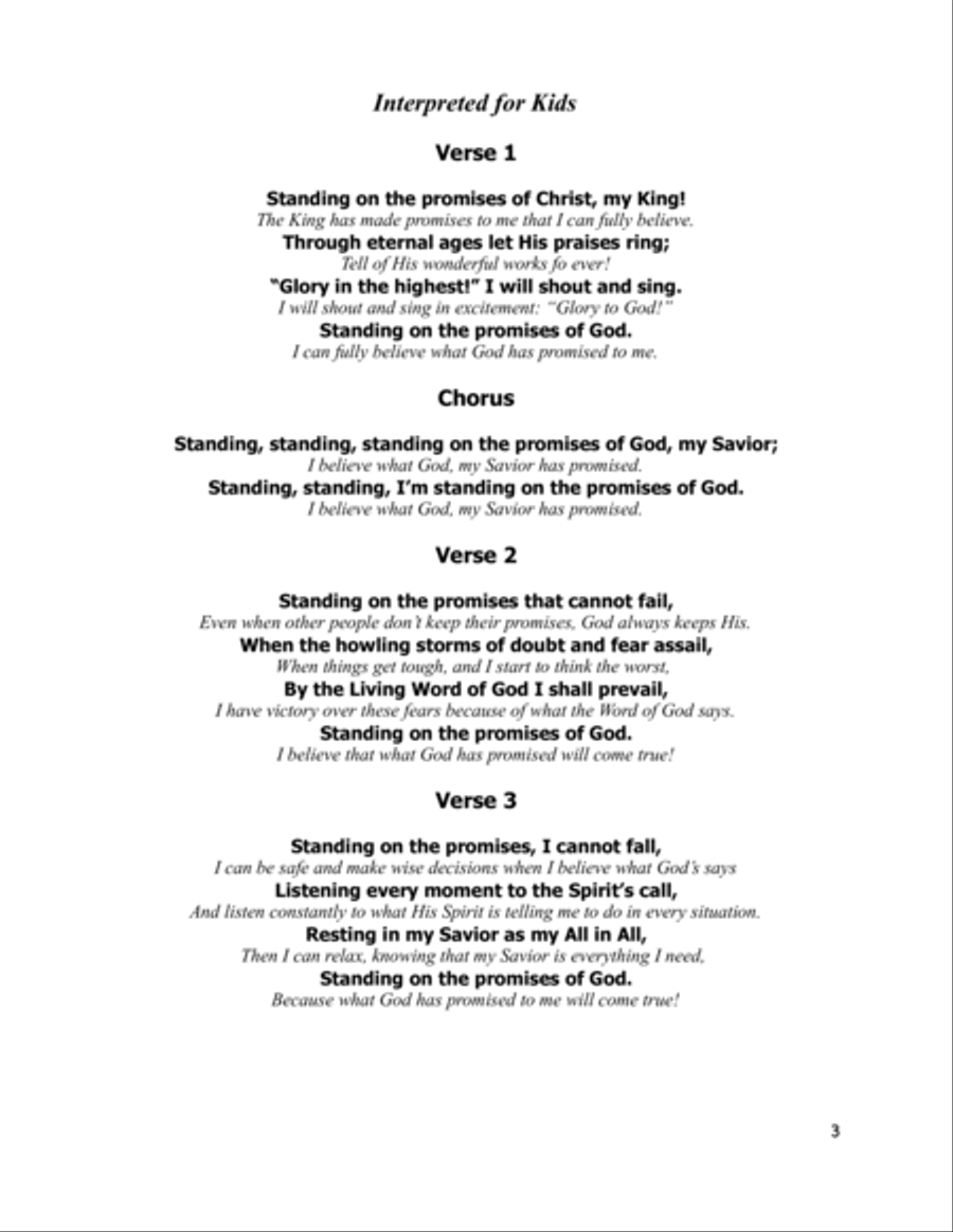 Standing On The Promises Choir scores gallery preview page 4