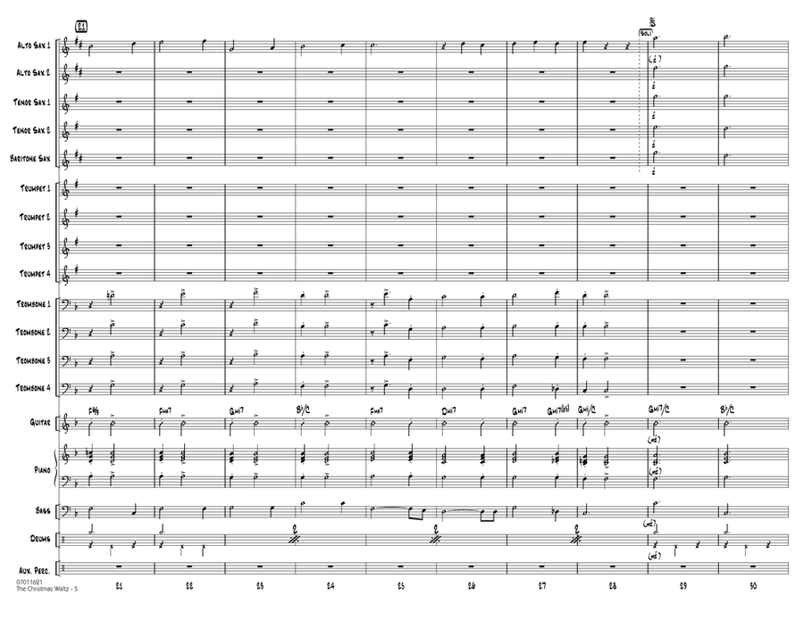 The Christmas Waltz - Full Score Jazz Ensemble scores gallery preview page 4