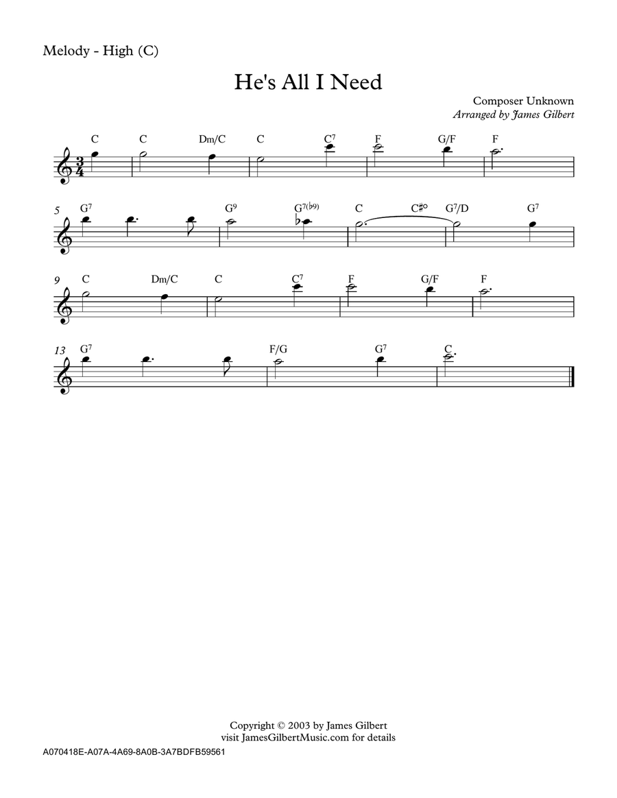 He's All I Need Small Ensemble scores gallery preview page 5