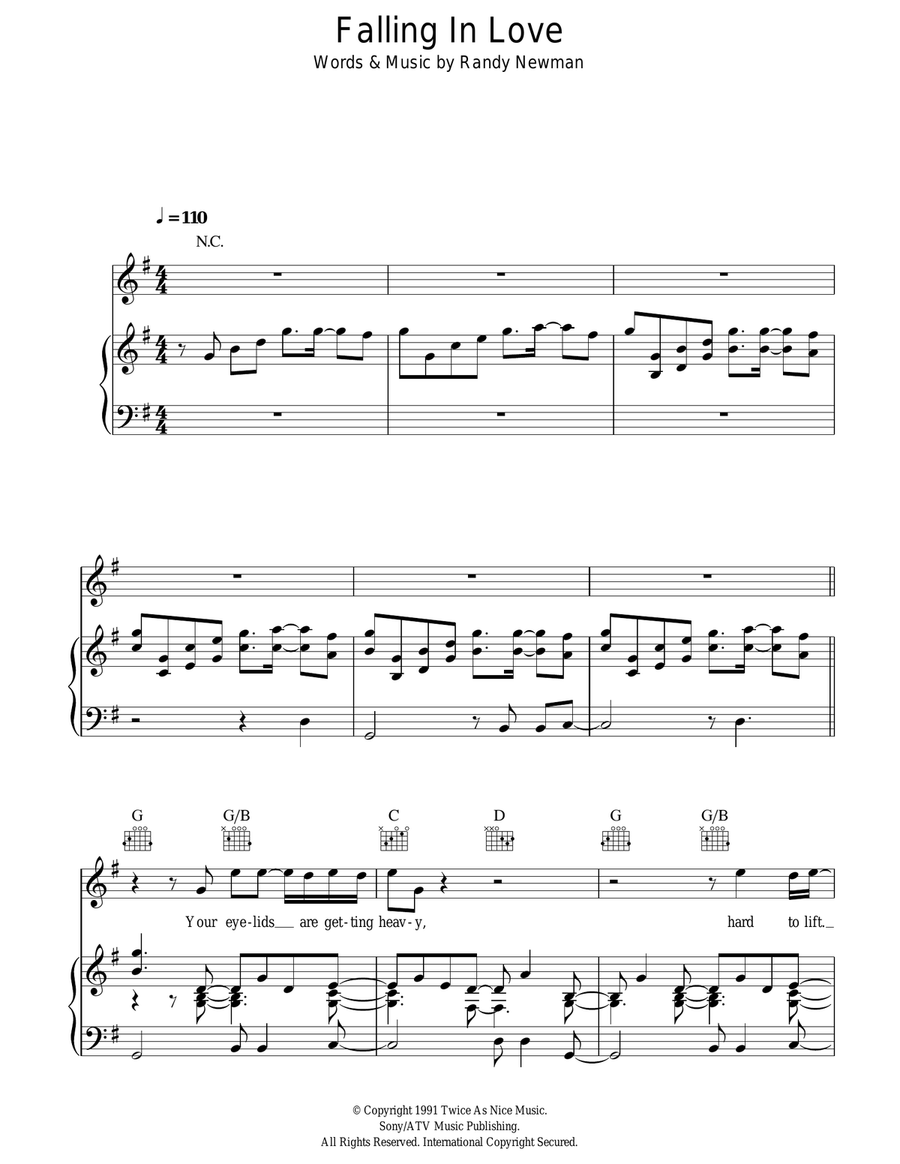 Falling In Love Acoustic Guitar scores gallery preview page 1