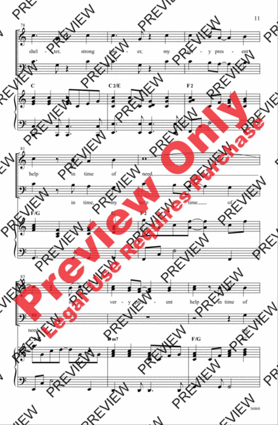 Made Me Glad 4-Part scores gallery preview page 11