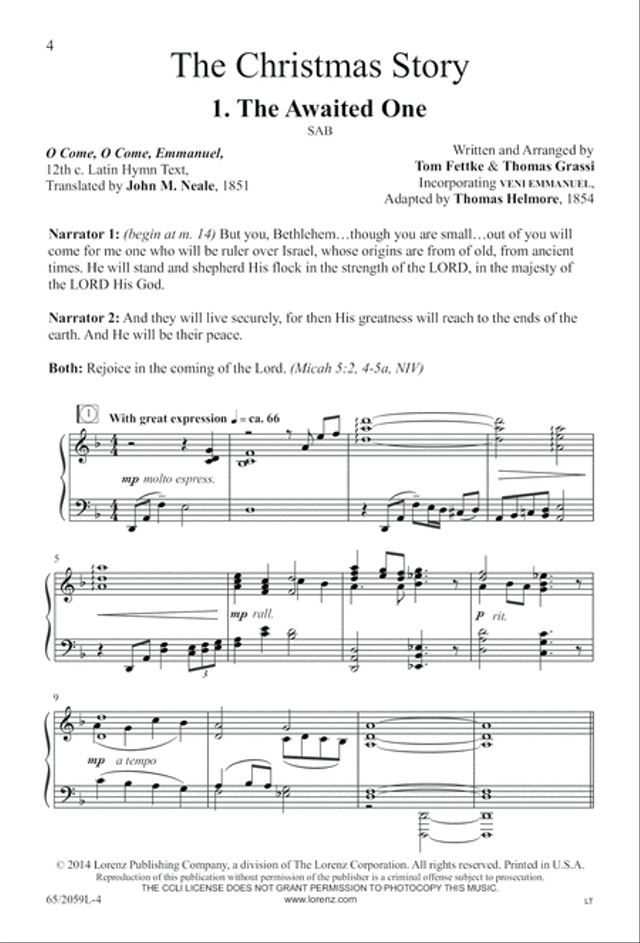 The Christmas Story The Christmas Story 3-Part scores gallery preview page 5
