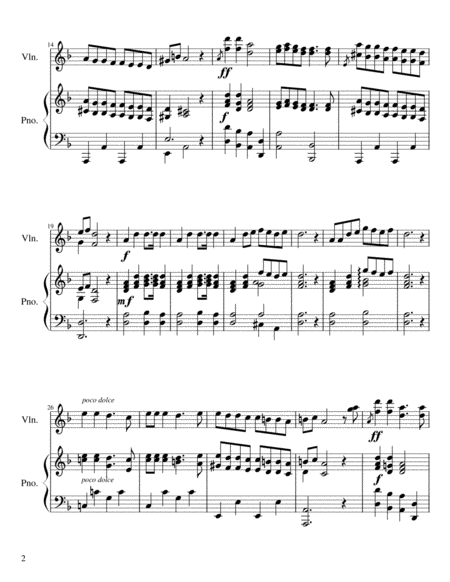 Opus 27, Six Popular Jewish Songs, Arranged for Violin & Piano image number null