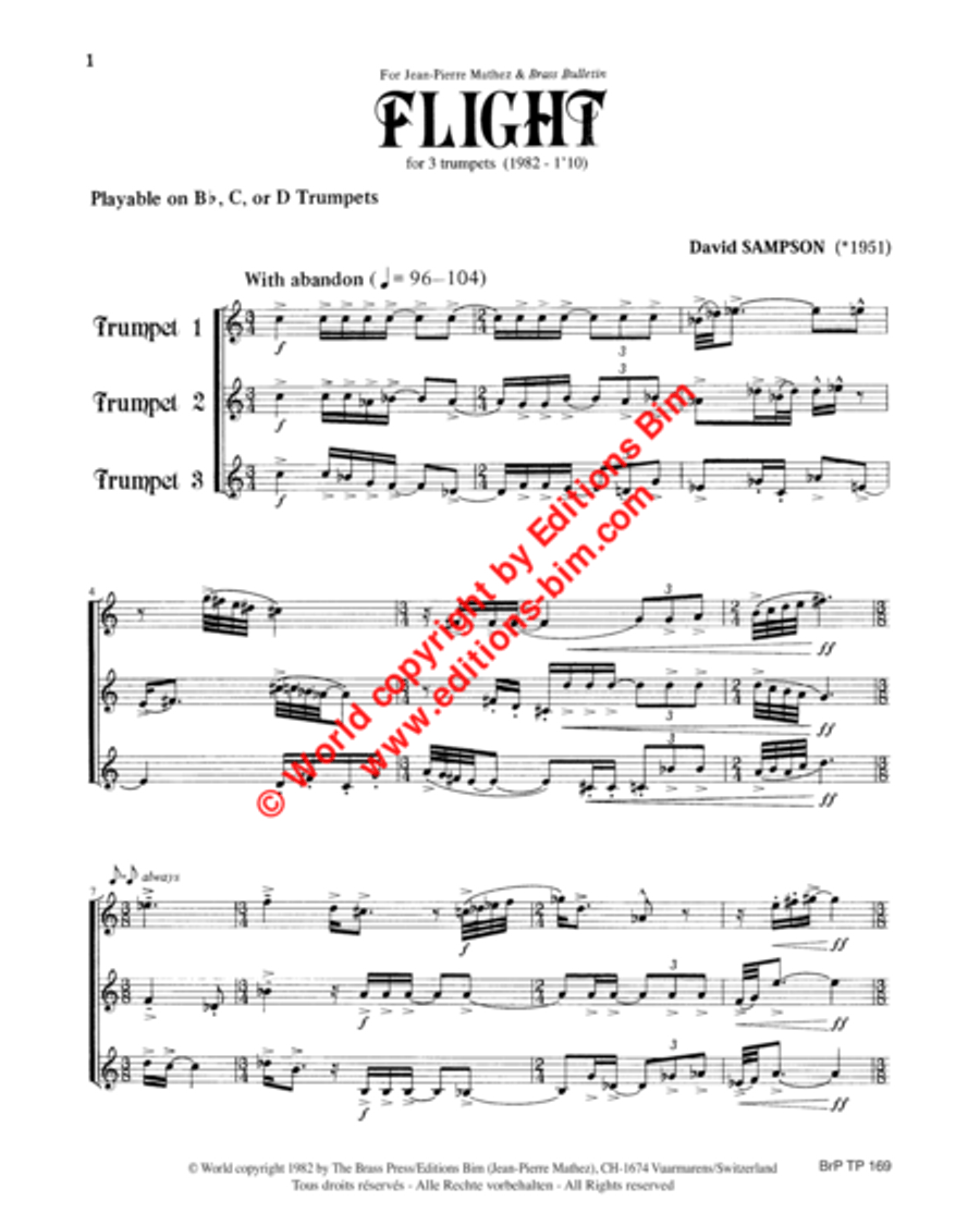 Flight Trumpet Trio scores gallery preview page 2