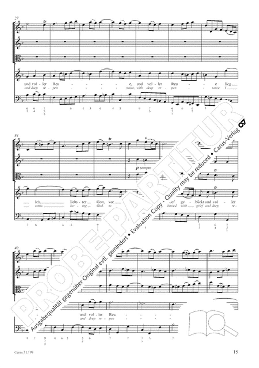 My heart is bathed in blood (Mein Herze schwimmt im Blut) Orchestra scores gallery preview page 16