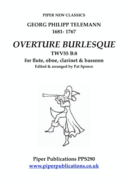 TELEMANN: OVERTURE BURLESQUE for woodwind quartet