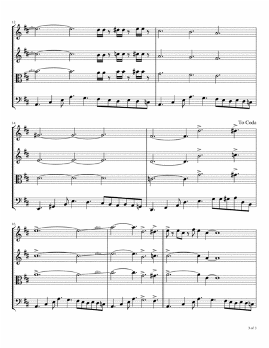 Quartet #8 String Quartet scores gallery preview page 4