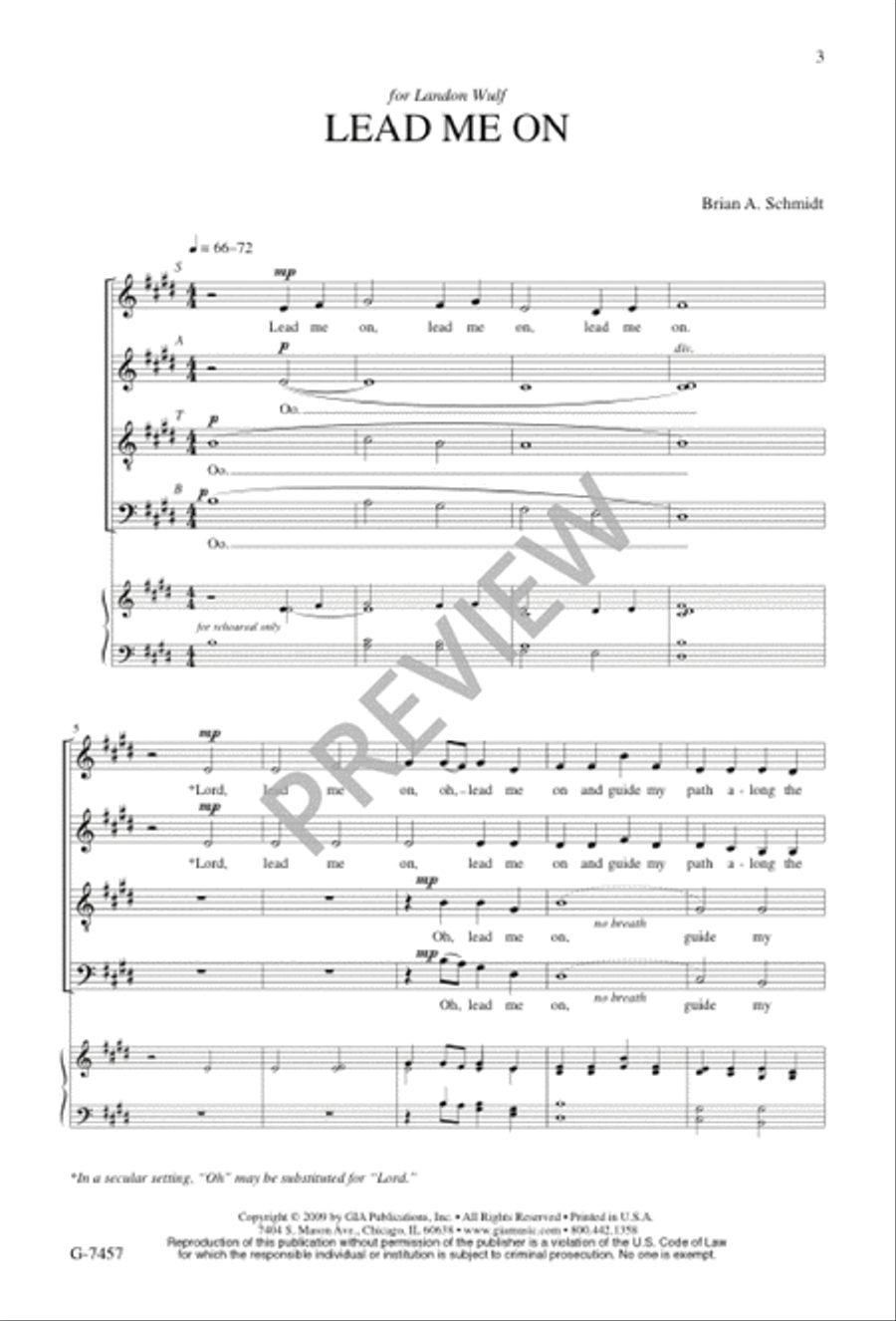 Lead Me On Lead Me On 4-Part scores gallery preview page 3