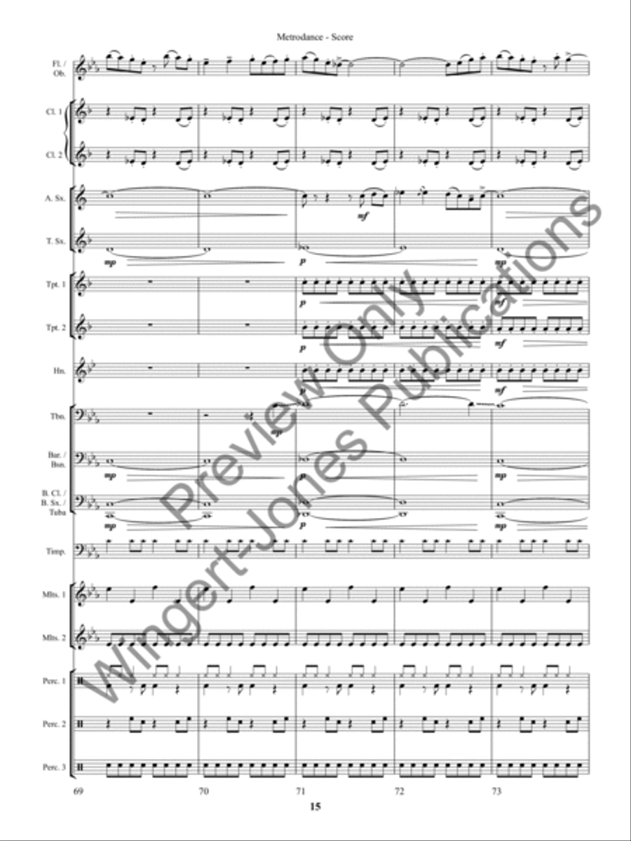 Pacifica Concert Band scores gallery preview page 18