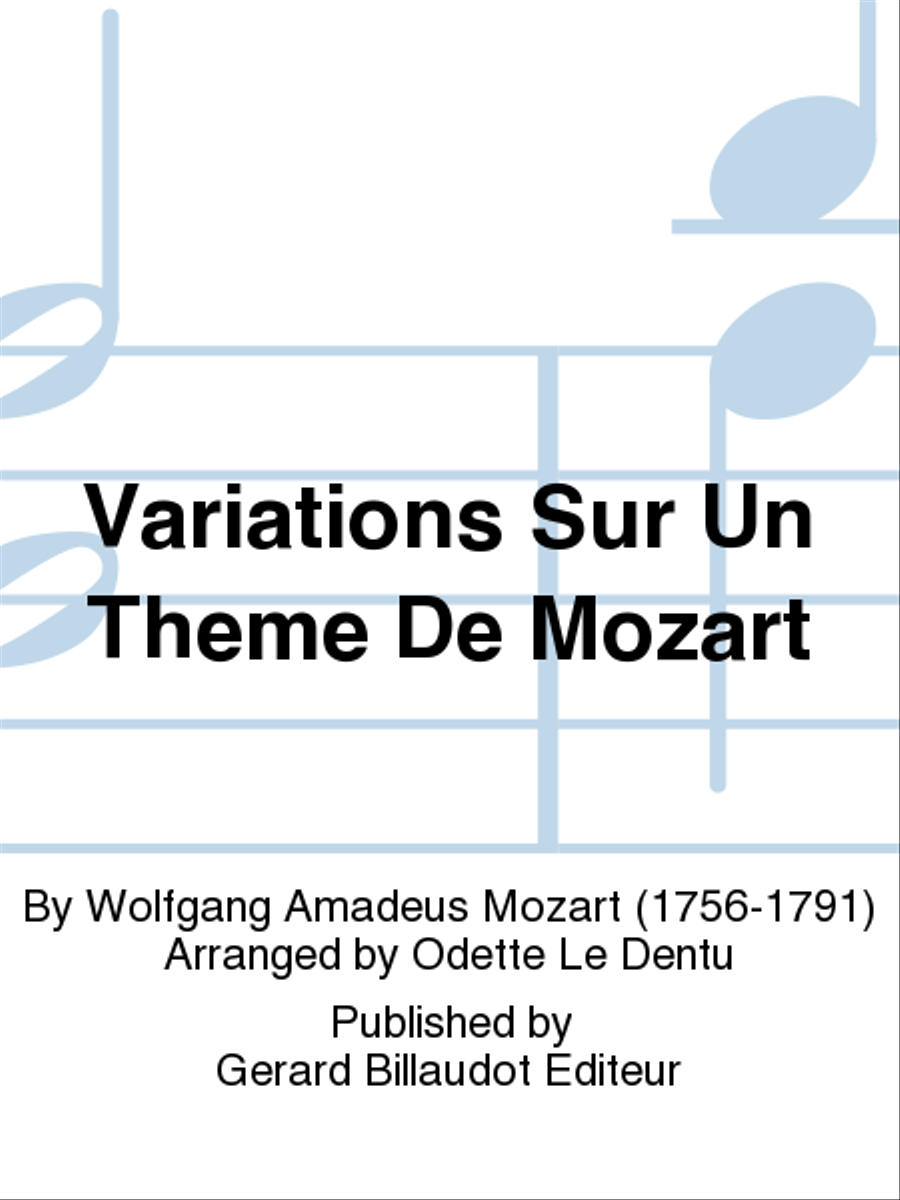 Variations Sur Un Theme De Mozart Chamber Music scores gallery preview page 1
