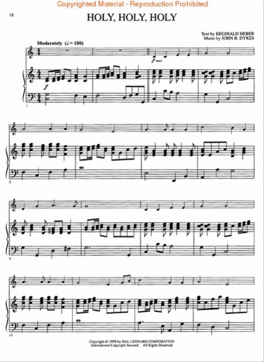 Praise & Worship Hymn Solos Piano Accompaniment scores gallery preview page 3