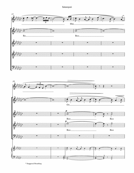 SALAMPATI (The Dove),  Filipino Folksong from the Bikol region.  SATB a-cappella image number null