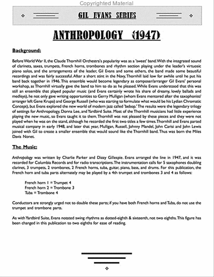 Anthropology Big Band scores gallery preview page 3
