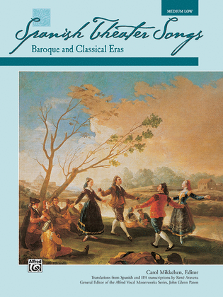Book cover for Spanish Theater Songs -- Baroque and Classical Eras