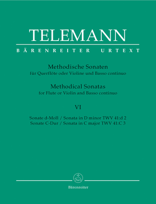 Book cover for Twelve Methodical Sonatas for Flute or Violin and Basso continuo