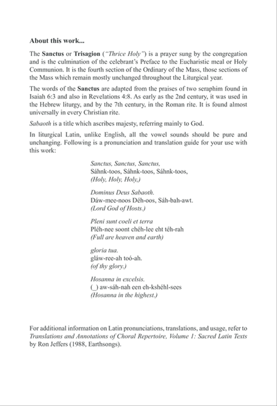 Sanctus 4-Part scores gallery preview page 3