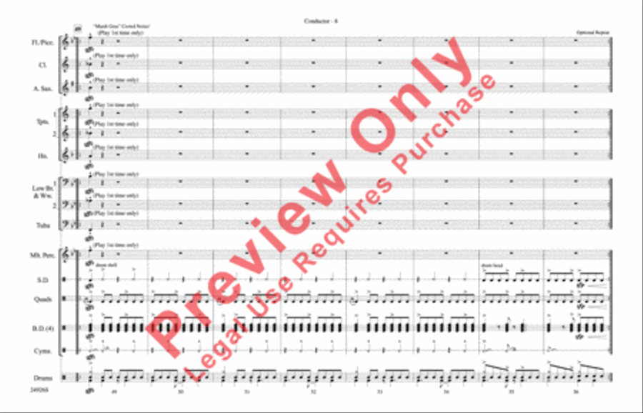 Sing, Sing, Sing Marching Band scores gallery preview page 9